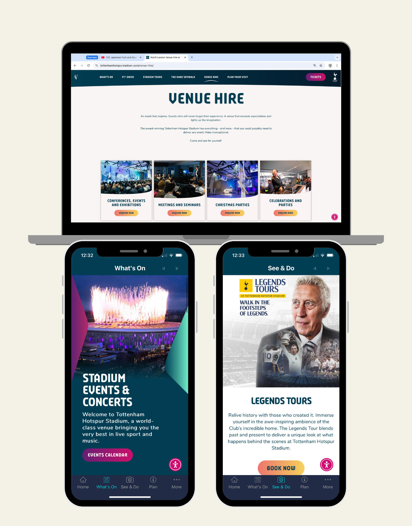 Tottenham Hotspur Stadium website